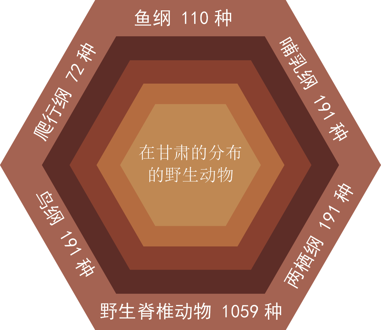 在甘肃分布的野生动物